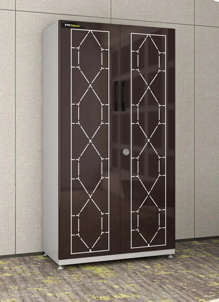 Glossy Diamond Pattern Almirah