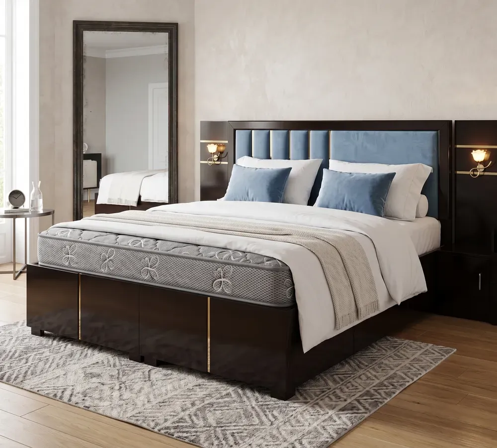 Elite Cushioned Bed with Night Lamp