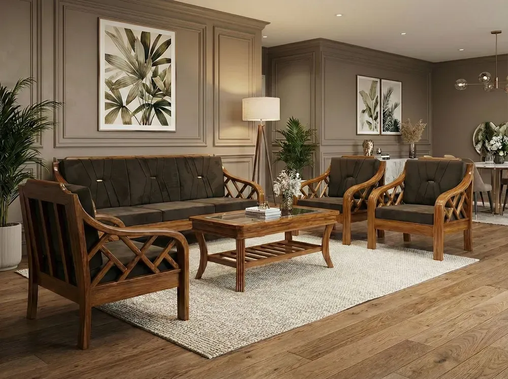 Royal Teak Wood Sofa