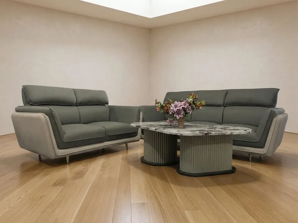 Slate Grey Executive 3+2 Sofa Set