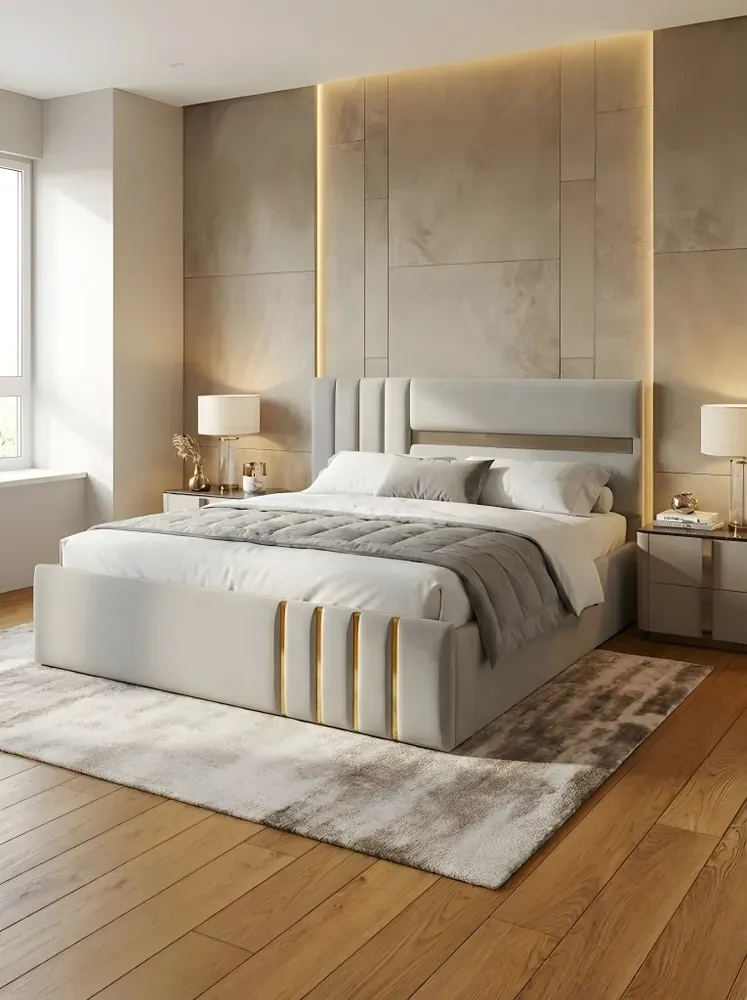 Modern Cushioned Double bed